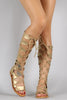 Strappy Lace Up Gladiator Flat Sandal