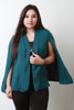 Open Front Batwing Cape Blazer