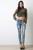 Frontrunner Acid Wash Distressed Denim Skinny Jeans
