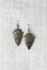 Etched Arrowhead Earrings