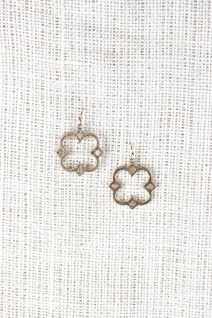 Quatrefoil Frame Earrings