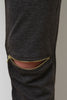 Slit Zipper Trim Jersey Knit Jogger Pants
