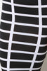 Grid Print Midi Pencil Skirt