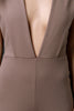 Wide V Collar Jumpsuit