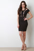 Multi Lace Up Bodycon Dress