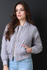 Puff Bomber Zipper Jacket
