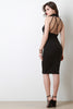 Strappy Back Mock Neck Midi Dress