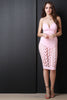 Strapless Laser Cutout Design Dress