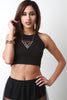 Jersey Knit Racer Crop Top