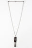 Leather And Cross Pendant Necklace