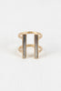 Two Tone Double Bar Ring