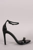 Patent Ankle Strap Open Toe Stiletto Heel