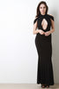 Strappy Keyhole Maxi Dress
