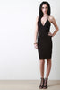 Strapless V-Neck Midi Dress