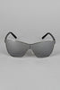 Sport Silhouette Wire Rimmed Sunglasses