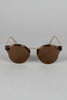 Marbled Effect Semi-Rimless Sunglasses