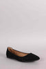 Spring Perforated Pointy Toe Flat