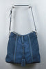 Faux Suede Tassel Accent Tote Bag