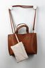 Reversible Pebbled Vegan Leather Mini Tote Bag