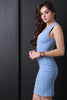 Seamless Deep V-Neckline Bodycon Dress