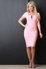 Squared Neckline Bodycon Dress