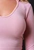 Jersey Knit Hooded Crop Top