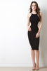 Two Tone Sleeveless Round Neck Dress