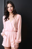 Surplice Bell Sleeves Romper