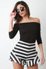 Off The Shoulder Crop Bardot Top