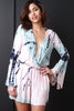 Tie-Dye Bell Sleeve Romper