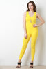 Sleeveless Scooped Neckline Jumpsuit
