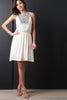 Detailed Embroidery V-Neck Mini Dress