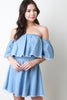 Bardot Chambray Mini Dress