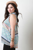 Sleeveless V-Neck Paisley Top