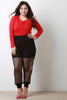 Semi-Sheer Fishnet Jogger Pants