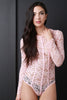 Floral Lace Long Sleeve Bodysuit