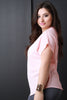 Button Up V-Neck Blouse
