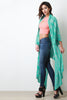 Paisley Maxi Handkerchief Hem Kimono