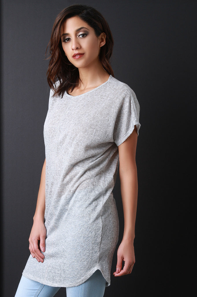 Longline Knit Tunic Top