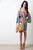 Off The Shoulder Paisley Design Dress