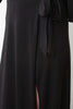 Deep Slit Wrap Side Tie Maxi Skirt
