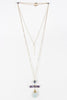 Wire Wrapped Stone and Bar Necklace Set