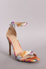 Liliana Square Toe Basic Duo Strap Stiletto Heel