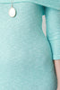 Off The Shoulder Ribbed Knit Midi Dress