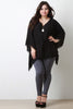 Pom Pom V-Neck Poncho Top