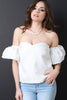 Strapless Bell Sleeve Tube Top