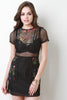 Mesh Botanical Garden Mini Dress