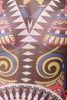 Native Tribal Print Mesh Jumpsuit