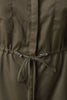 Sleeveless Military Shirt Maxi Dress
