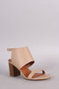 Open Toe Slingback Chunky Mule Heel